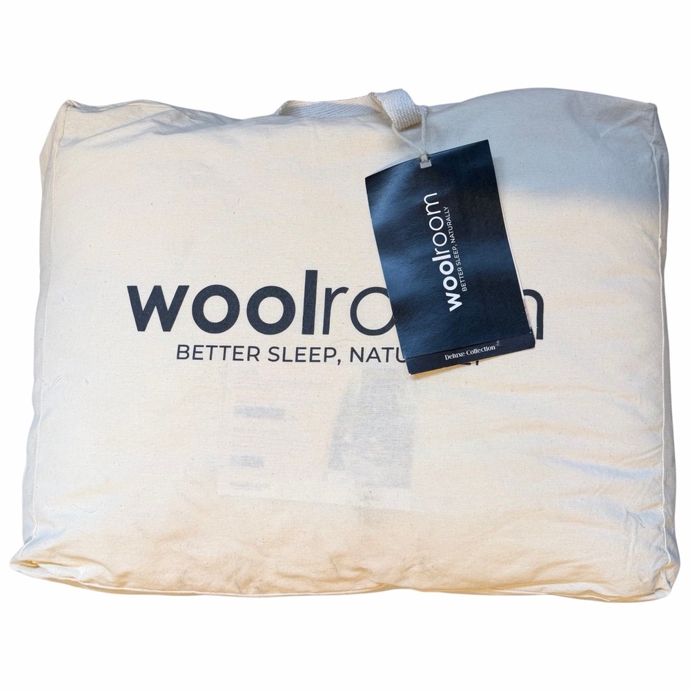Woolroom Deluxe Washable Wool Filled Body Pillow NEW IN BAG Natural Wool Ethical